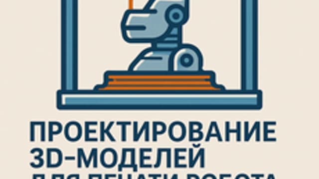 Обложка курса «3D-моделирование: проектируем робота» на Stepik