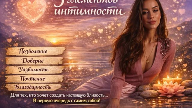 Обложка курса: 5 элементов интимности. Площадка: Skladchina.com