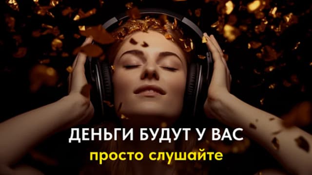 Обложка курса: [Аудионастрой] Деньги будут у вас. Просто слушайте [Олег Шах]. Площадка: Складчик