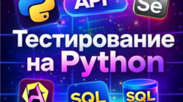 Обложка курса «Автоматизация тестирования на Python» на Stepik