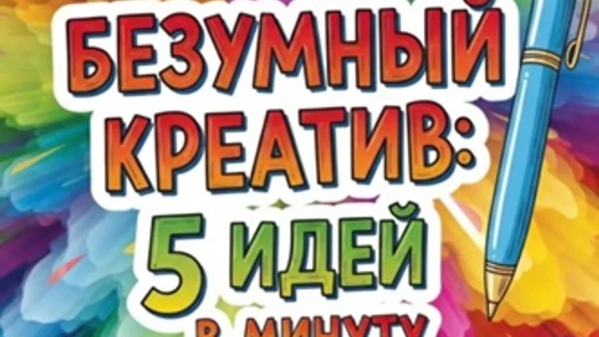 Обложка курса: Безумный креатив: 5 идей в минуту [Николай Щербатюк]. Площадка: Складчик