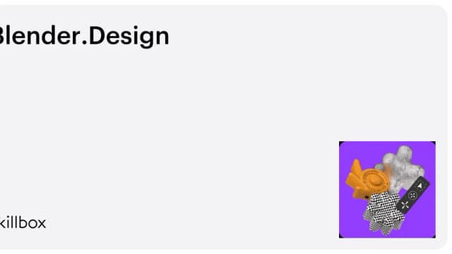 Обложка курса «Blender.Design» на Skillbox