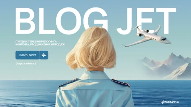 Обложка курса: Blog Jet [Эня Таипова]. Площадка: Складчик