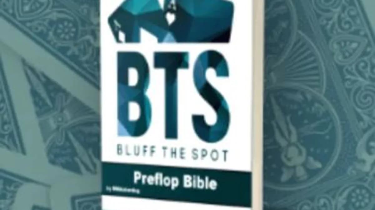 Обложка курса: Bluff The Spot -The Preflop Bible 3.0 [cheappokercourses]. Площадка: Складчик