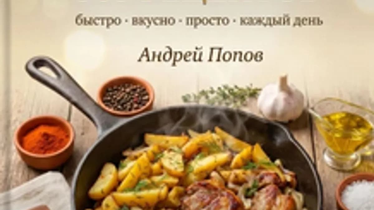 Обложка курса: Блюда на сковороде: 365 рецептов [Андрей Попов]. Площадка: Складчик