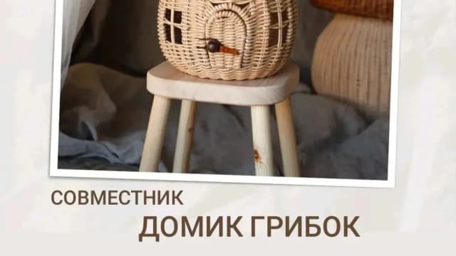 Обложка курса: [Бумажная лоза] Совместник Домик грибок [Васылив Олеся]. Площадка: Складчик