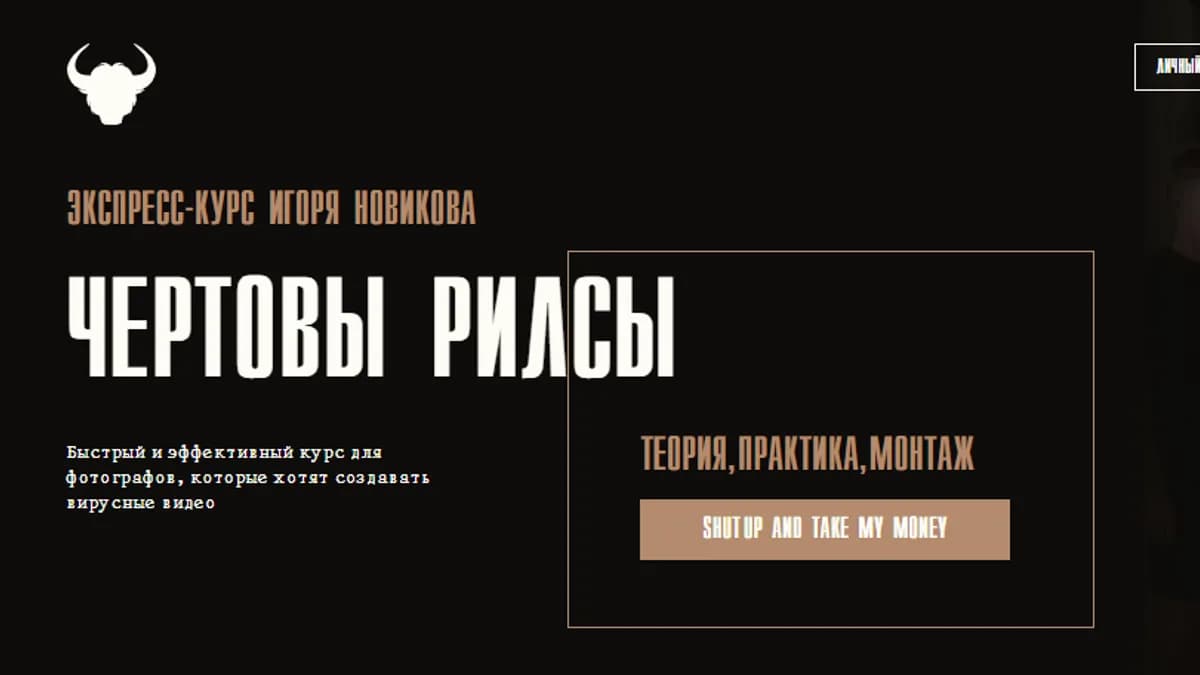 Обложка курса: Чертовы рилсы. Все и сразу (Игорь Новиков). Площадка: Складчина.biz
