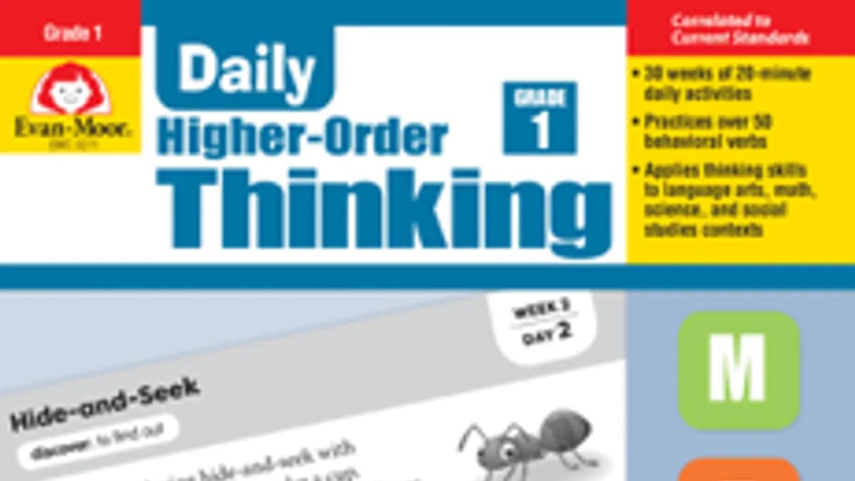 Обложка курса: Daily Higher-Order Thinking, Grade 1 [Evan-Moor]. Площадка: Складчик