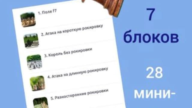 Обложка курса: [Дарио. Школа шахмат] Атака (Дарья Филиппова). Площадка: Складчина.biz