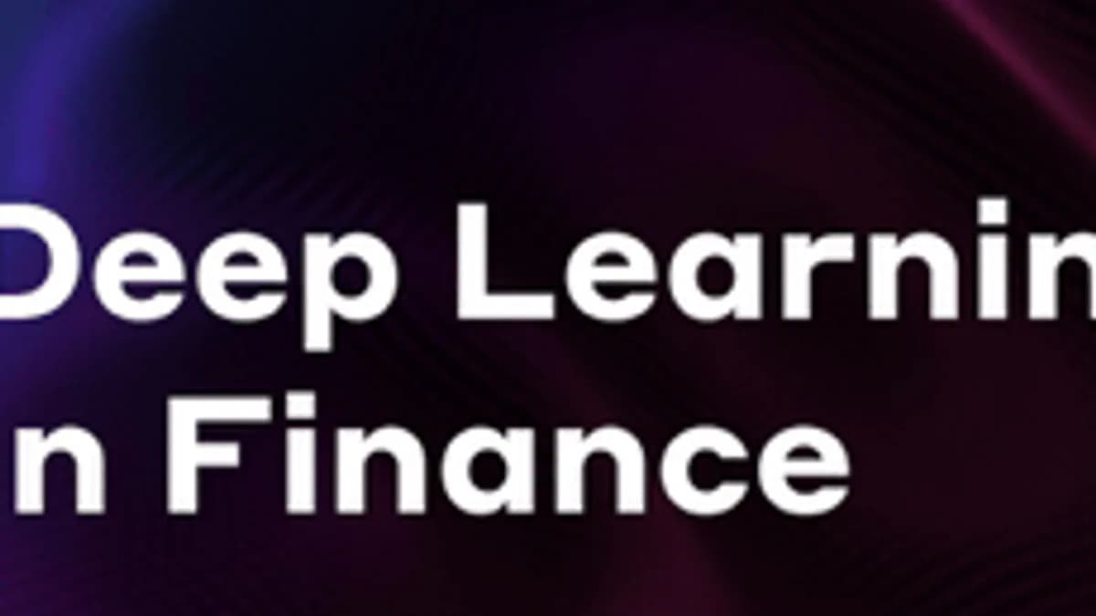 Обложка курса «Deep Learning in Finance» на Stepik