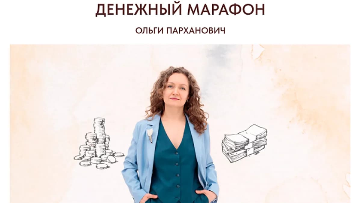 Обложка курса: Денежный марафон [Ольга Парханович]. Площадка: Складчик