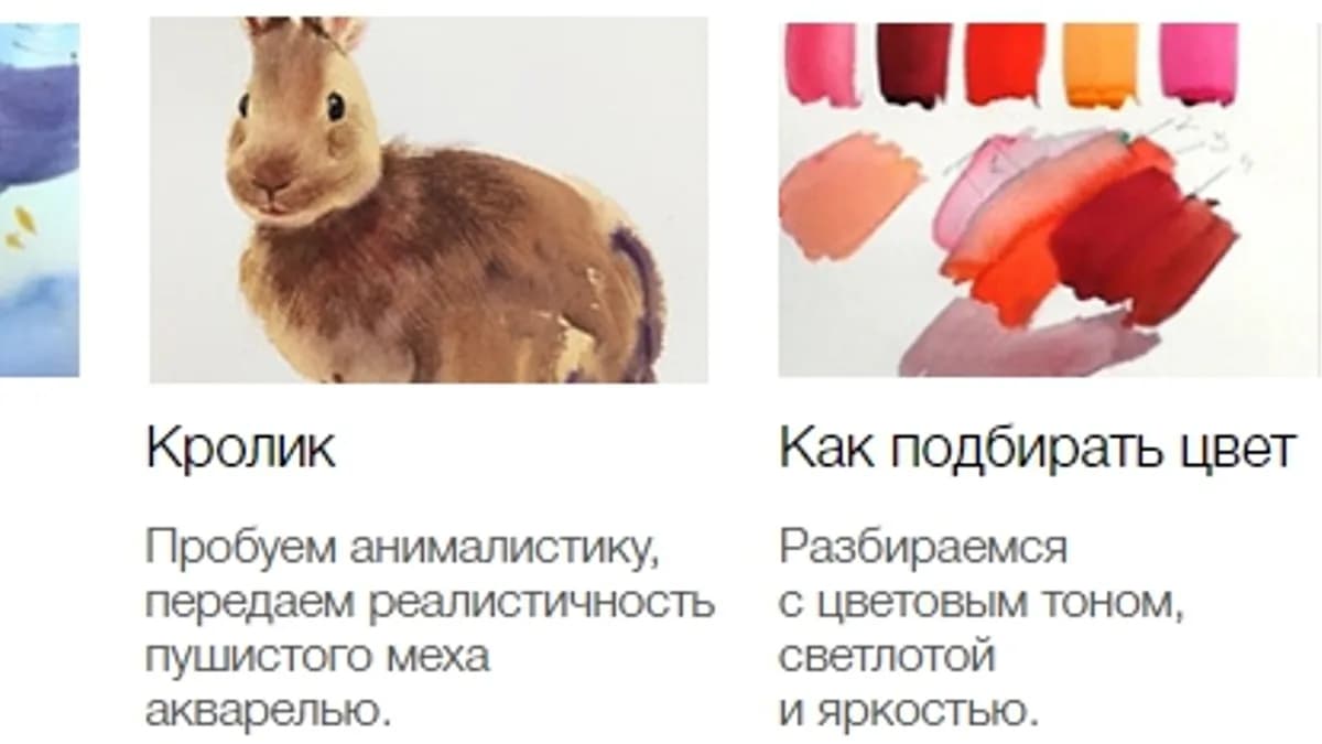 Обложка курса: Детский курс акварельной живописи. Площадка: Складчик
