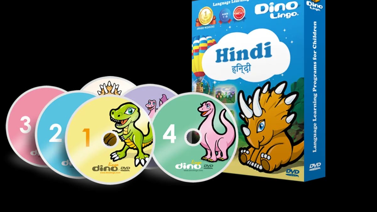 Обложка курса: Dinolingo Хинди для детей. Площадка: Складчик