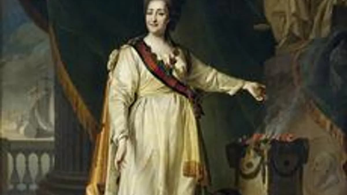 Обложка курса «Екатерина II» на Stepik