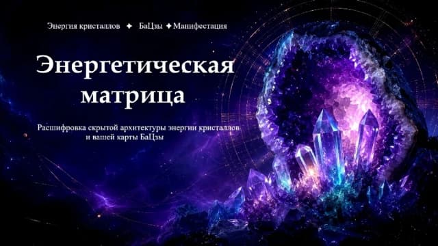 Обложка курса: Энергетическая матрица [Джесси Ли]. Площадка: Складчик