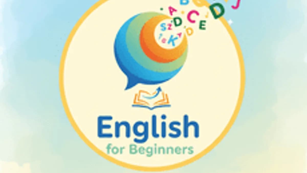 Обложка курса «English for begginers» на Stepik