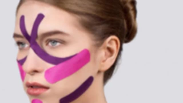Обложка курса «Эстетическое тейпирование лица» на Stepik