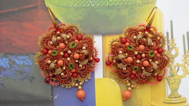 Обложка курса: [Фриволите] Серьги "Коралловые миры" [Алла Визир]. Площадка: Складчик