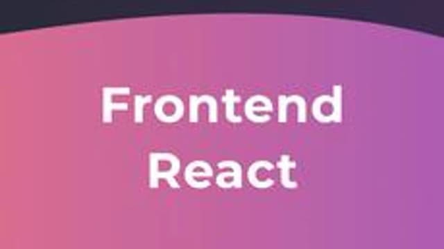 Обложка курса «Frontend React разработка» на Stepik