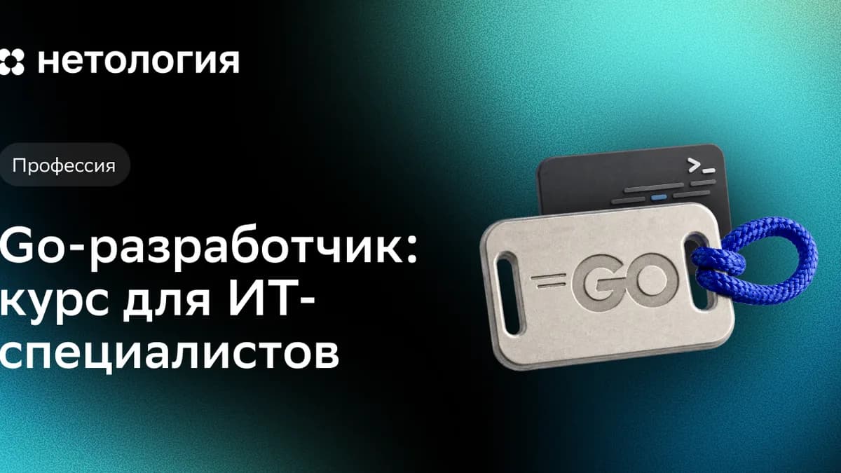 Обложка курса «Go-разработчик PRO» в Нетологии
