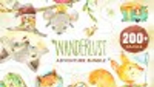 Обложка курса: [Графика] Wanderlust. Adventure bundle!. Площадка: Складчик