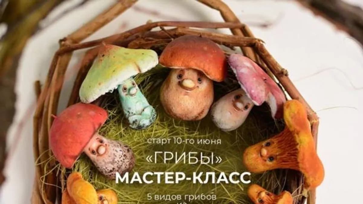 Обложка курса: Грибы (Марина Малько). Площадка: Складчина.biz