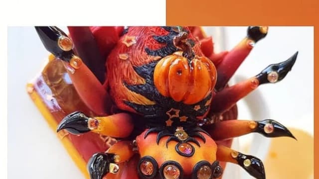 Обложка курса: Halloween. Лепка паука в прямом эфире (Виктория Горди). Площадка: Складчина.biz