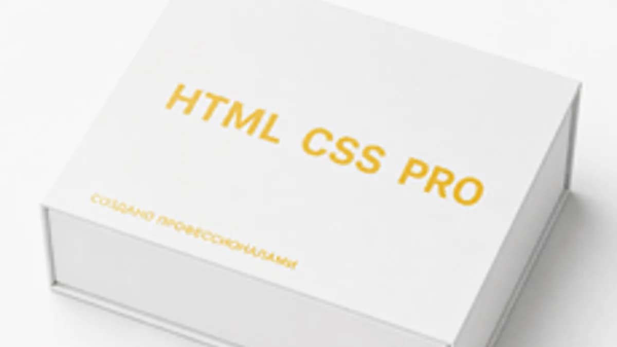 Обложка курса «HTML CSS (pro)» на Stepik