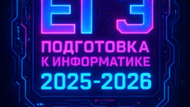 Обложка курса «Информатика ЕГЭ 2025-2026» на Stepik
