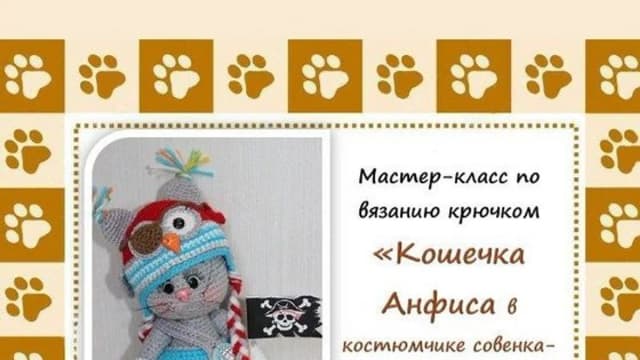 Обложка курса: Костюмчик совенка-пиратика (Инна Грабовая). Площадка: Складчина.biz
