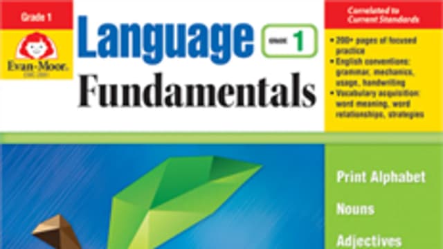 Обложка курса: Language Fundamentals, Grade 1 [Evan-Moor]. Площадка: Складчик