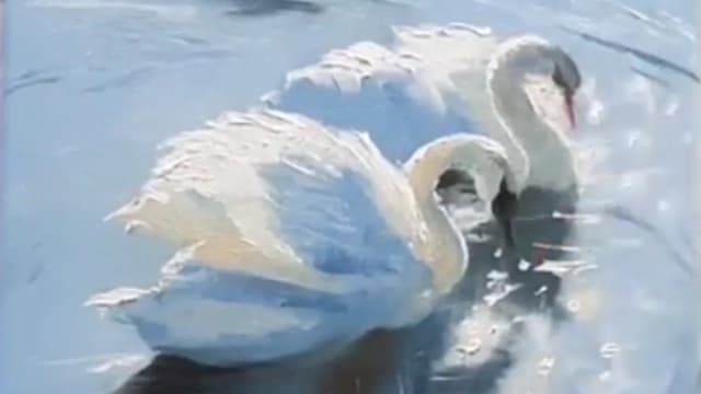 Обложка курса: Лебеди (Вугар Мамедов). Площадка: Складчина.biz