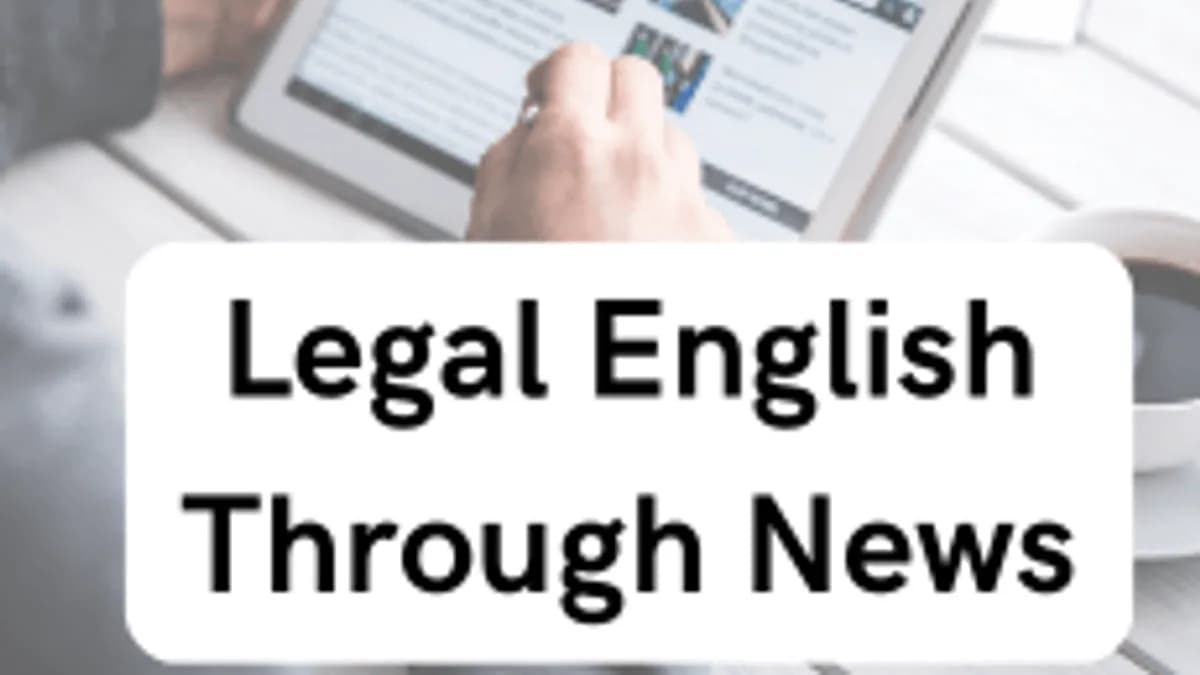 Обложка курса «Legal English Through News» на Stepik