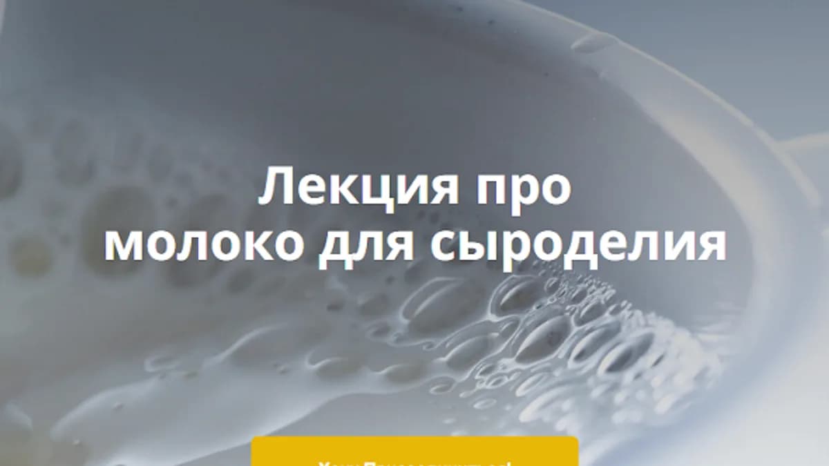 Обложка курса: Лекция про молоко для сыроделия [СырДоДыр] [Ольга Лазарева]. Площадка: Складчик