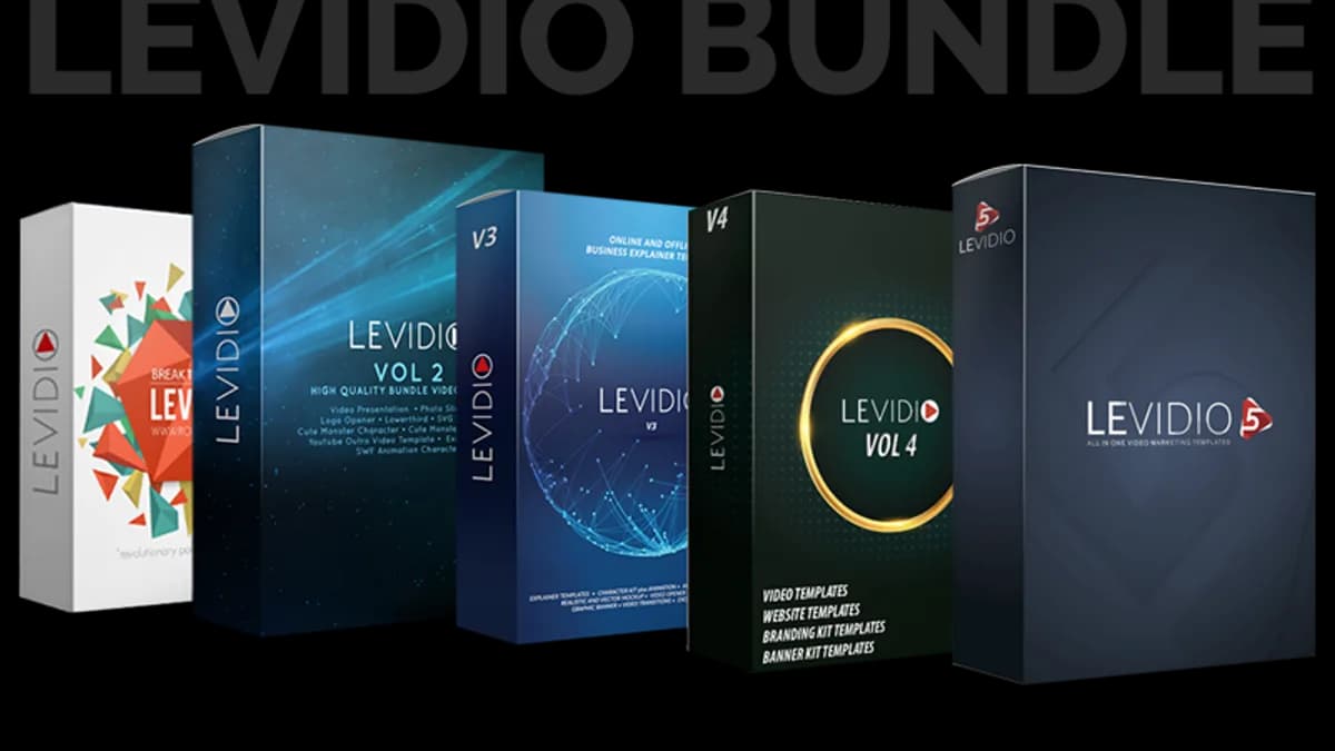 Обложка курса: [Levidio] Комплект из 5 наборов Levidio (1-5) видеошаблоны. Площадка: Складчик