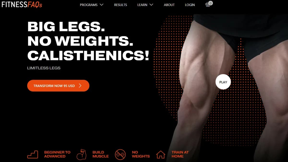 Обложка курса: Limitless Legs [FitnessFAQs]. Площадка: Складчик