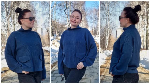 Обложка курса: [Машинное вязание] Джемпер Три в одном [Ольга Юрьева]. Площадка: Складчик