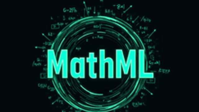 Обложка курса «MathML: язык математической разметки» на Stepik