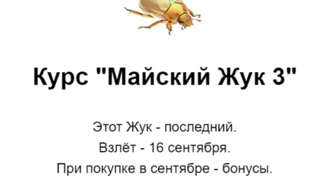 Обложка курса: Майский жук 3 (Римма Карамова). Площадка: Складчина.biz