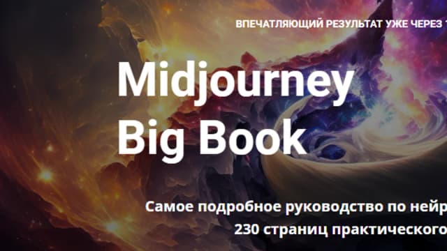 Обложка курса: Midjourney Big Book [Настя Гусева]. Площадка: Складчик