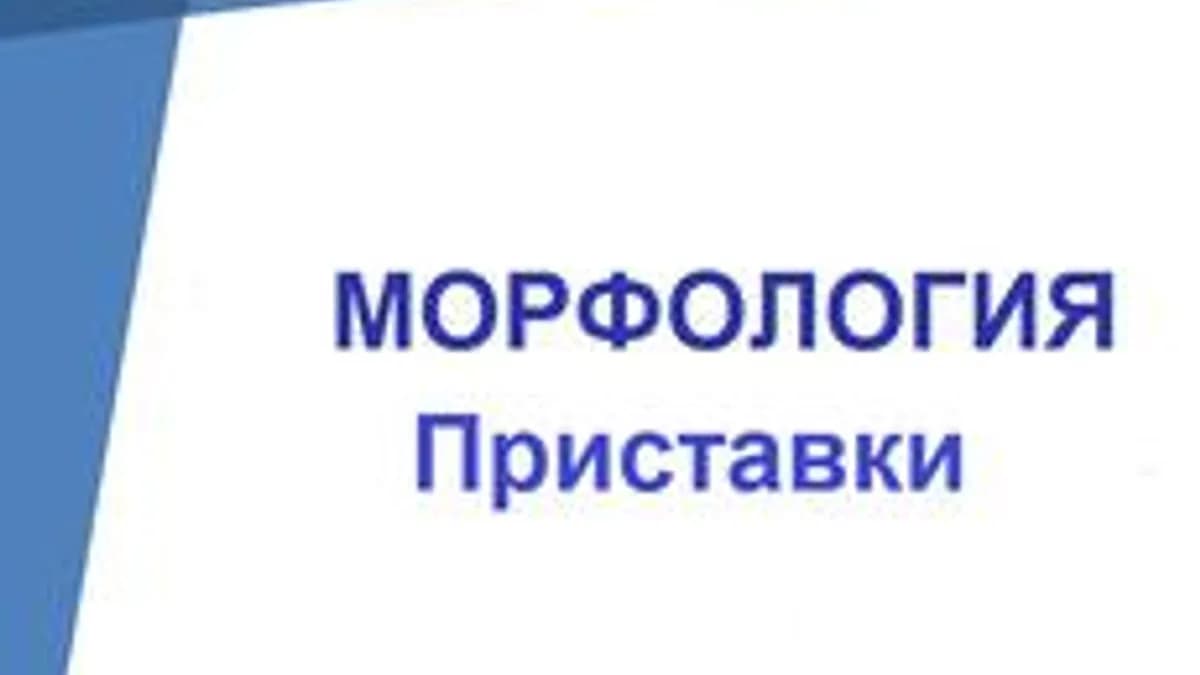 Обложка курса «Морфология. Приставки» на Stepik