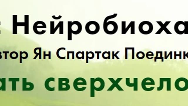 Обложка курса: Нейробиохакинг [Ян Спартак Поединков]. Площадка: Складчик
