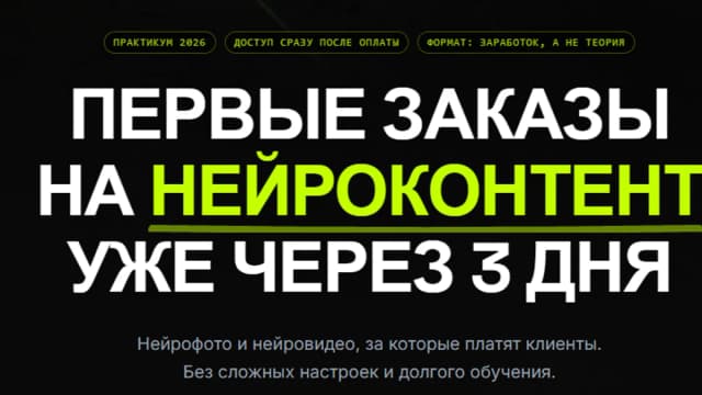 Обложка курса: НейроФриланс [AI Content Practicum]. Площадка: Складчик