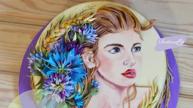 Обложка курса: Объемный декор торта. Площадка: Складчик