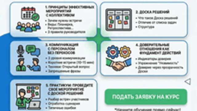 Обложка курса «Обучение руководителей» на Stepik