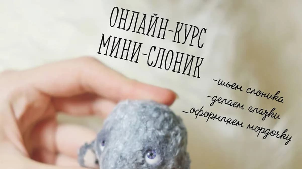 Обложка курса: Онлайн-курс мини-слоник (Изотова Таня). Площадка: Складчик