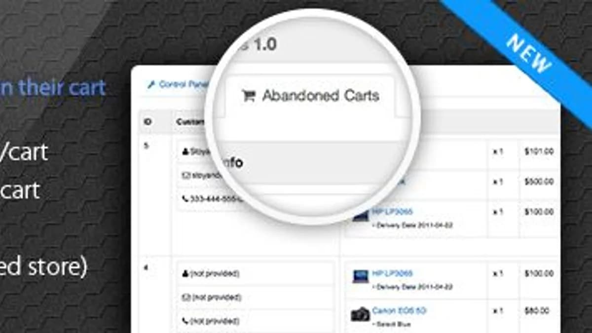 Обложка курса: [OpenCart] AbandonedCart - "Заброшенная корзина". Площадка: Складчик
