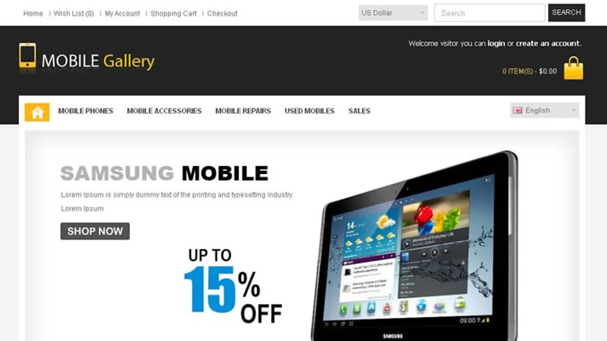 Обложка курса: [OpenCart] Mobile Gallery. Площадка: Складчик