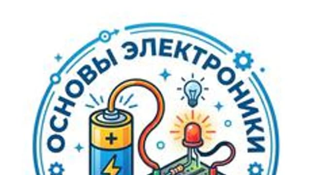 Обложка курса «Основы электроники: от батарейки до первой схемы» на Stepik