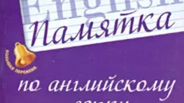 Обложка курса: Памятка по английскому языку (Анжелика Ягудена). Площадка: Складчина.biz